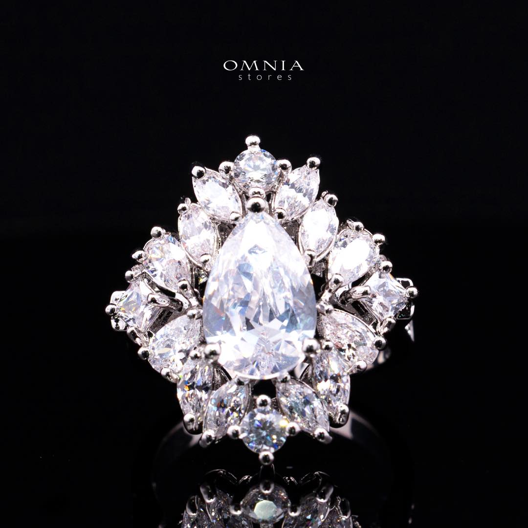 Omnia Suhana White Bridal Full Set in High Quality Simulated Diamonds