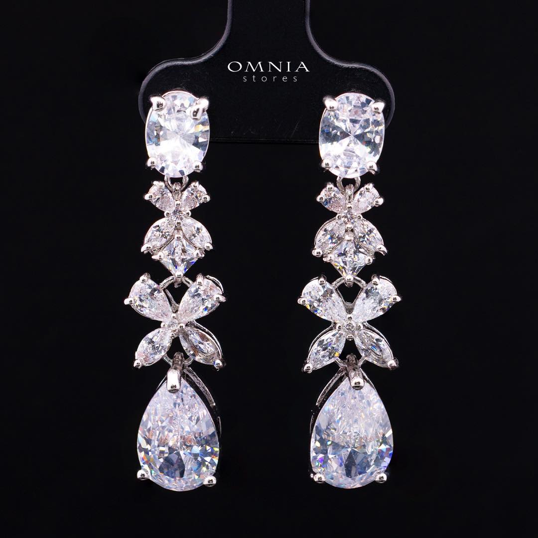 Omnia Suhana White Bridal Full Set in High Quality Simulated Diamonds