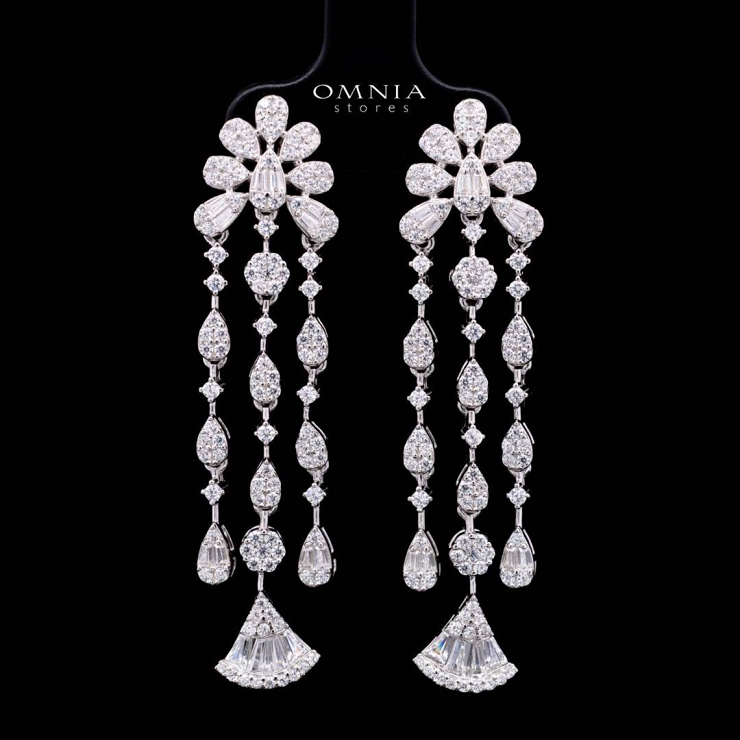 Omnia Rimal White Bridal Full Set in 925 Silver with High Quality Simulated Diamonds