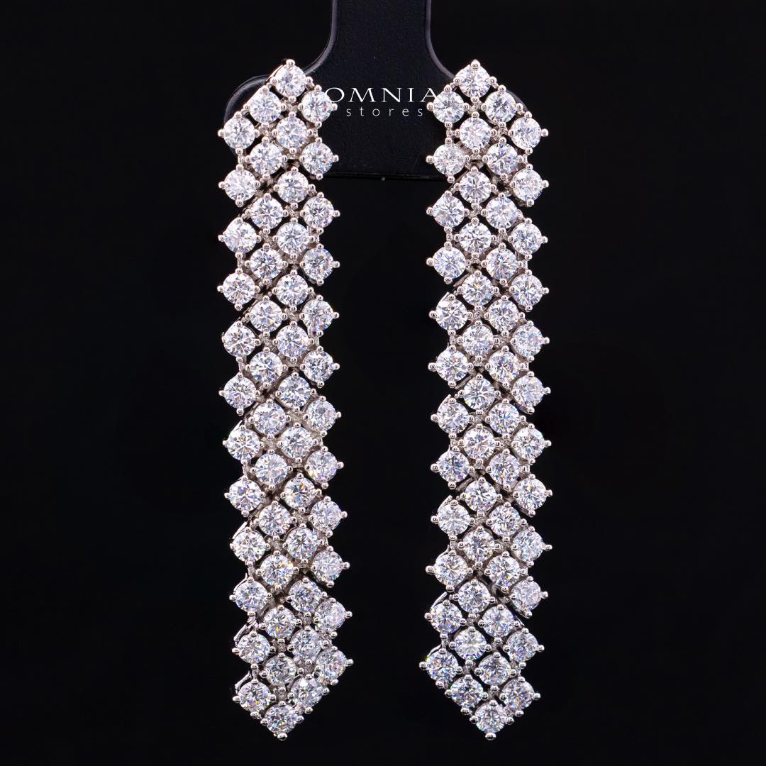 Omnia Thea Bridal Full Set Accessories High Quality Zircon Stone in Rhodium Plated