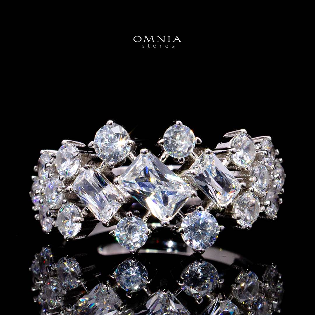 Wedo White Bridal Jewelry Set Premium Rhodium-Plated High-Quality Zircon Stones