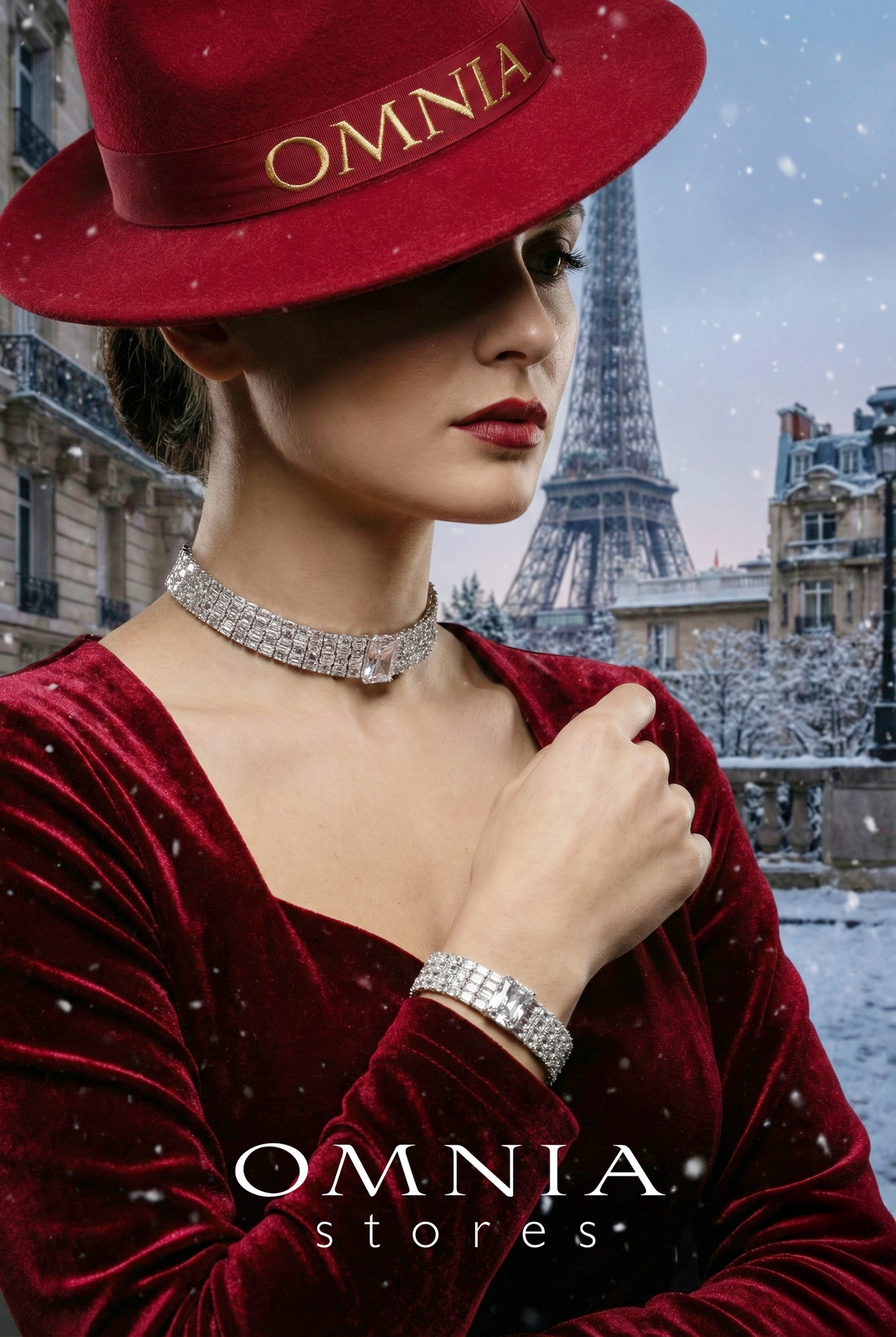 Omnia Zeina Silver Set in 925 Silver with High-Quality Simulated Diamonds - OMNIASTORES UAE