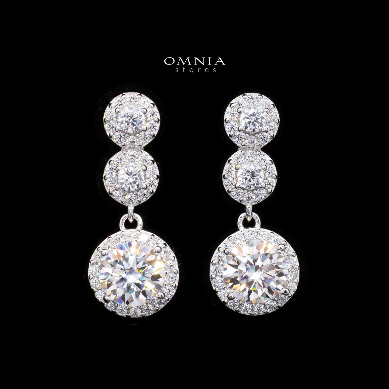 Masuma Moissanite Celestial Glow Halo Necklace & Earring Set in 925 Sterling Silver
