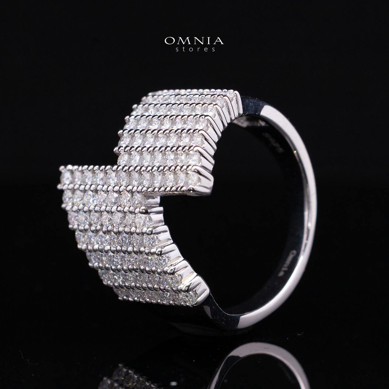 Theodora White Moissanite Ring 925 Sterling Silver Premium Finish