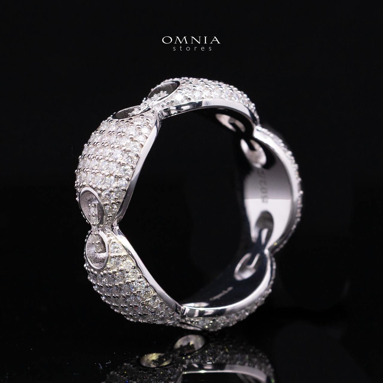 Naiya White Moissanite Stone Ring in 925 Sterling Silver
