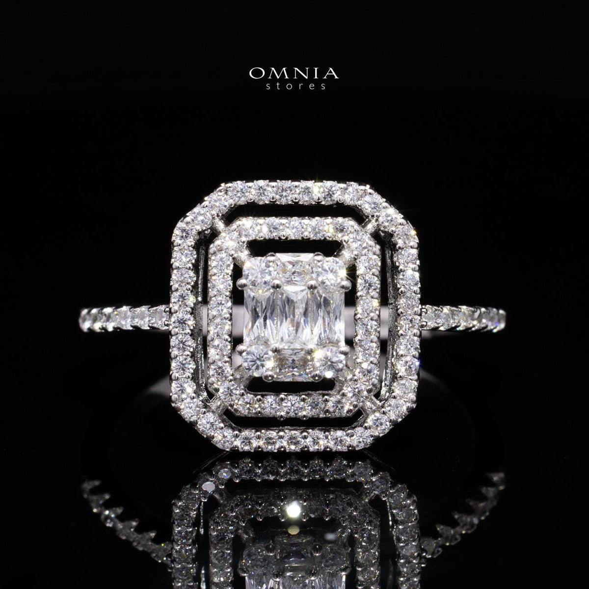 Marcella White Bridal Jewelry Set Premium Rhodium-Plated High-Quality Zircon Stones