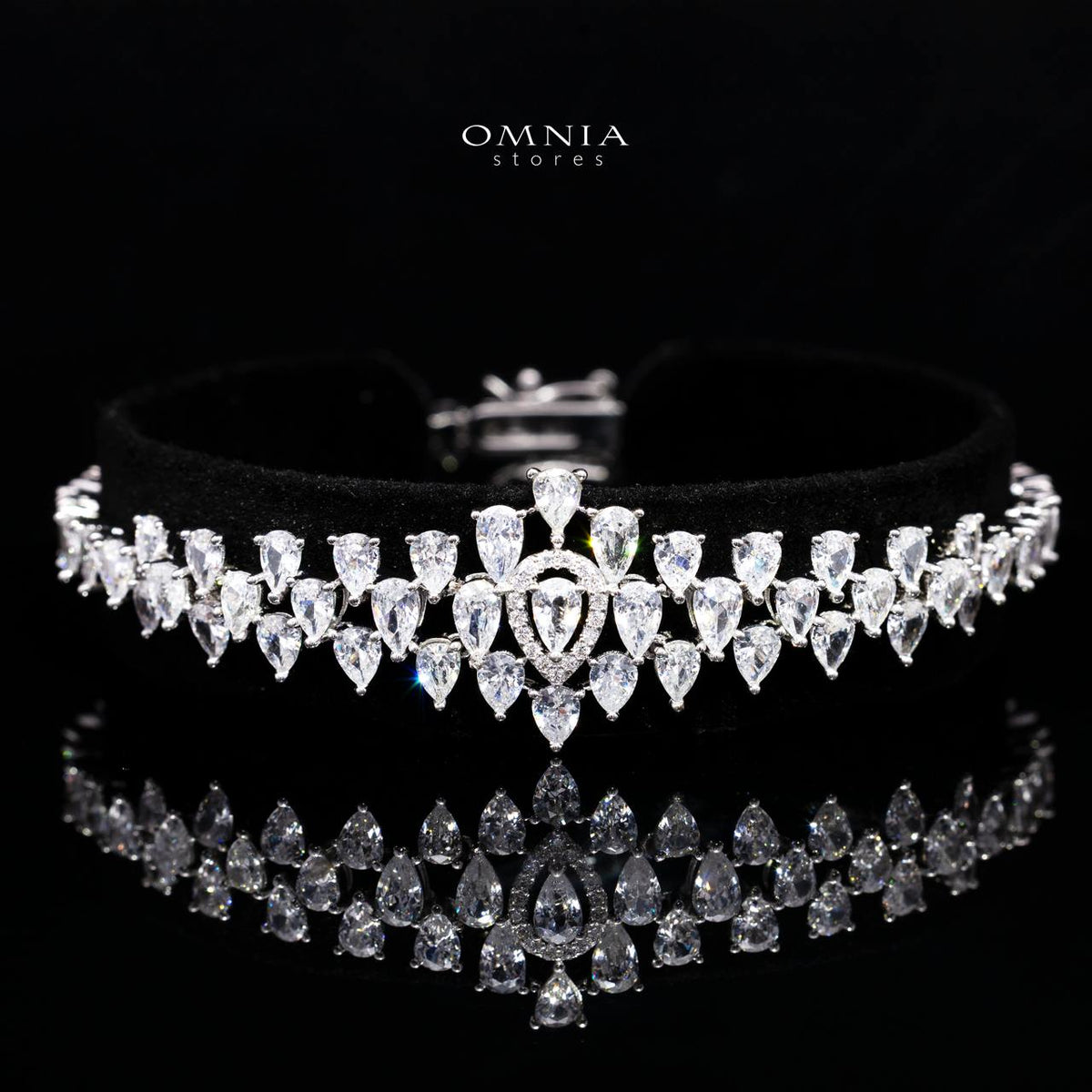 Alexa White Bridal Full Set – Premium Rhodium Plated with High-Quality Zircon Stones