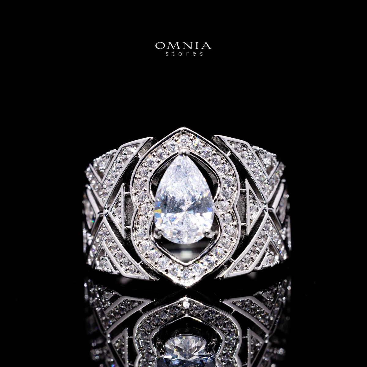 Daryan White Luxury Bridal Full Set with High-Quality Simulated Diamonds – Rhodium Plated