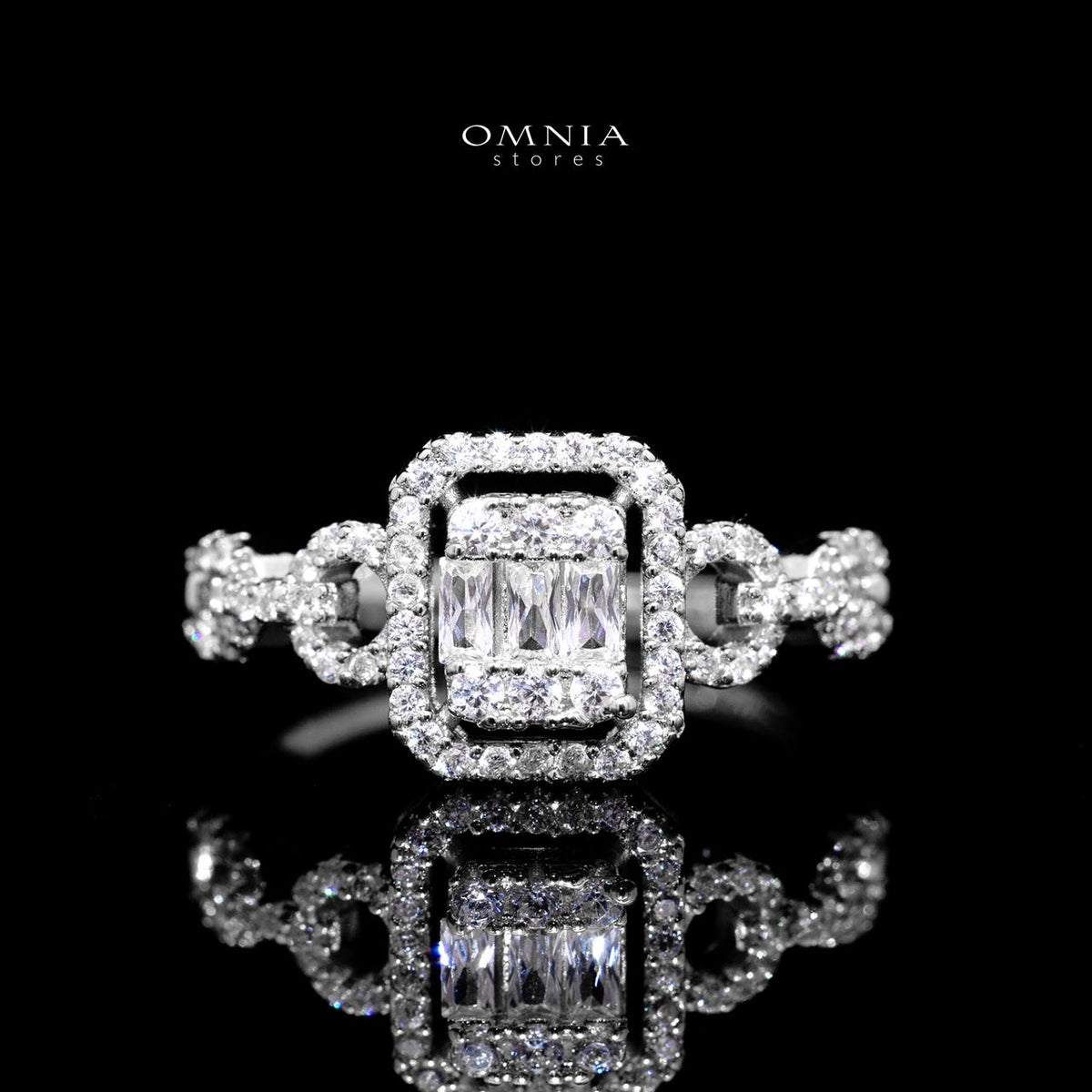 Sindy White Luxury Bridal Full Set with High-Quality Simulated Diamonds – Rhodium Plated