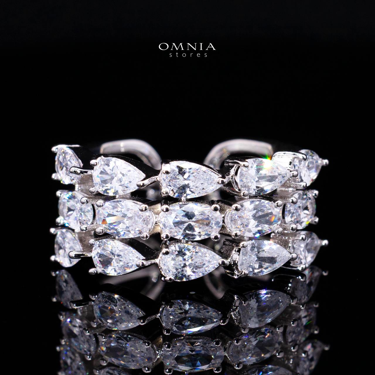 Raneefa White Luxury Bridal Full Jewelry Set with High-Quality Premium Simulated Diamonds