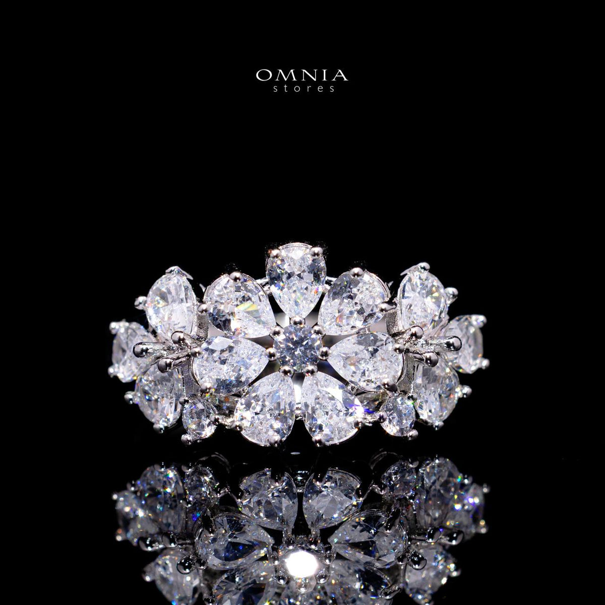 Seema White Luxury Bridal Full Set with High-Quality Simulated Diamonds – Rhodium Plated