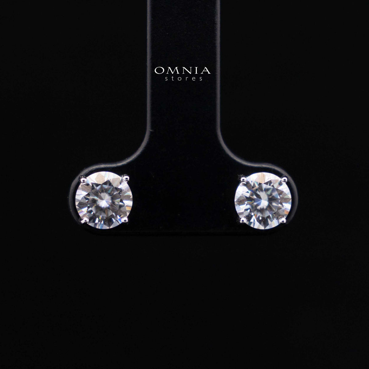 Joslyn White Moissanite Necklace and Earring Set in 925 Sterling Silver