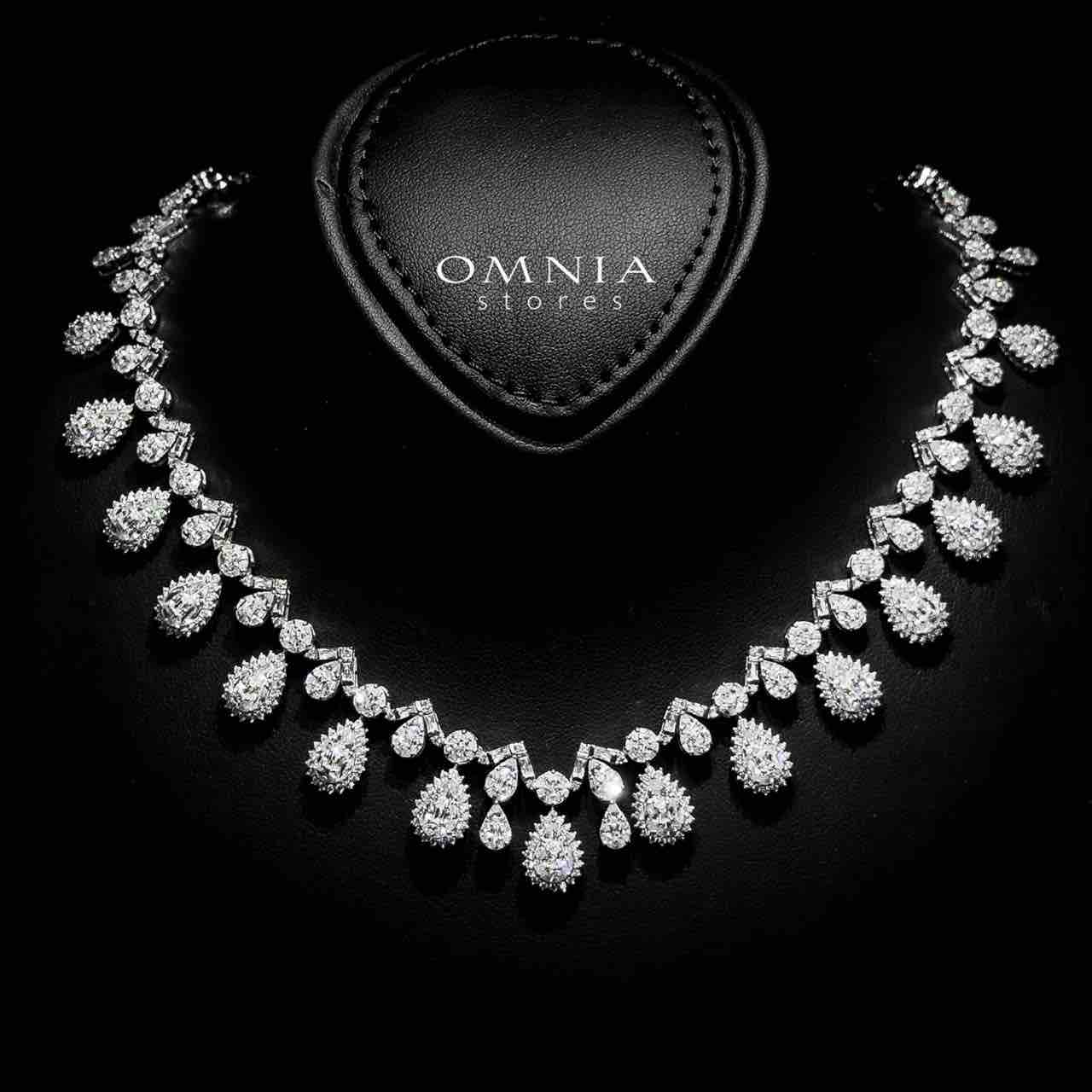 Omnia Hana White Bridal Full Set in 925 Silver High Quality Simulated Diamonds - OMNIASTORES UAE