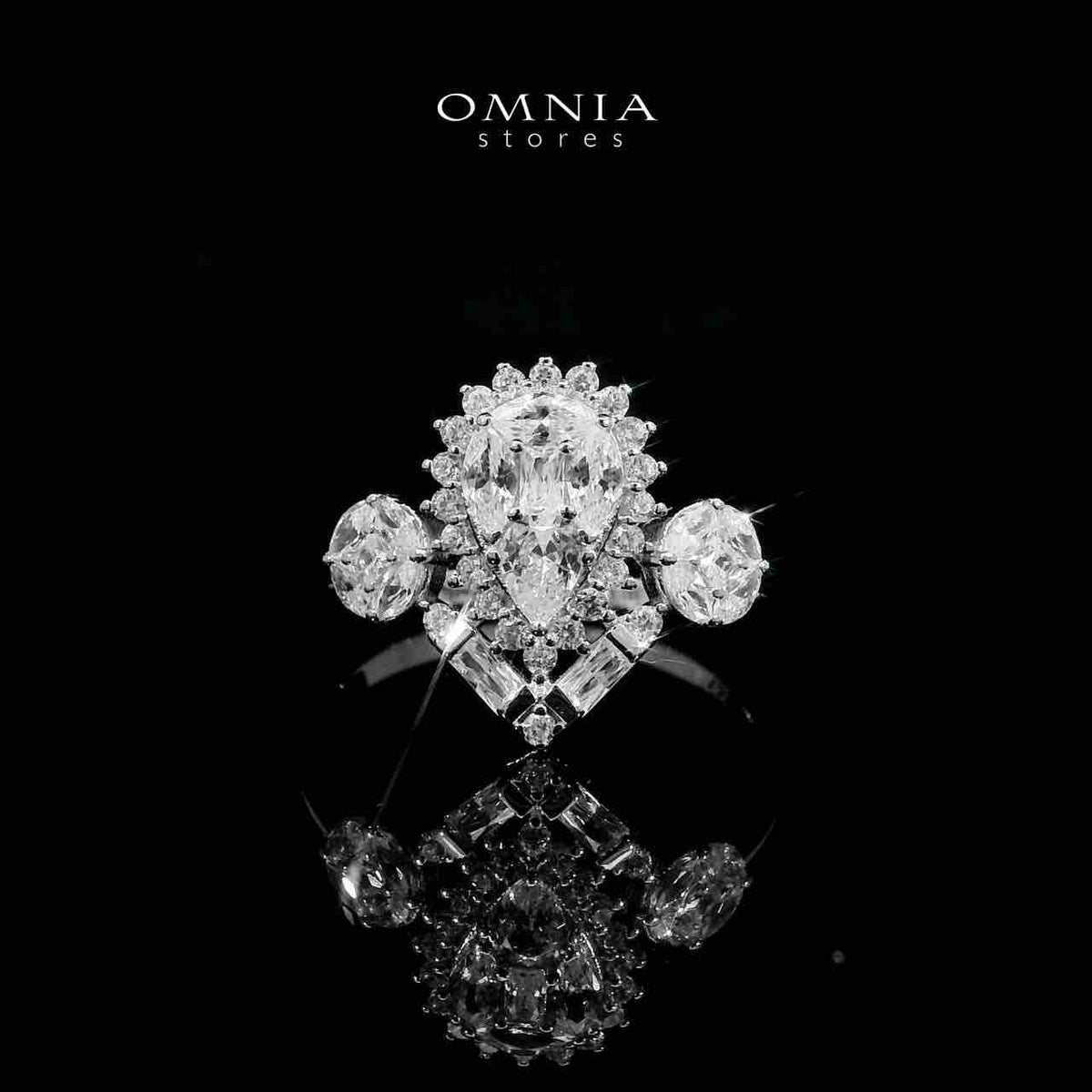 Omnia Hana White Bridal Full Set in 925 Silver High Quality Simulated Diamonds - OMNIASTORES UAE