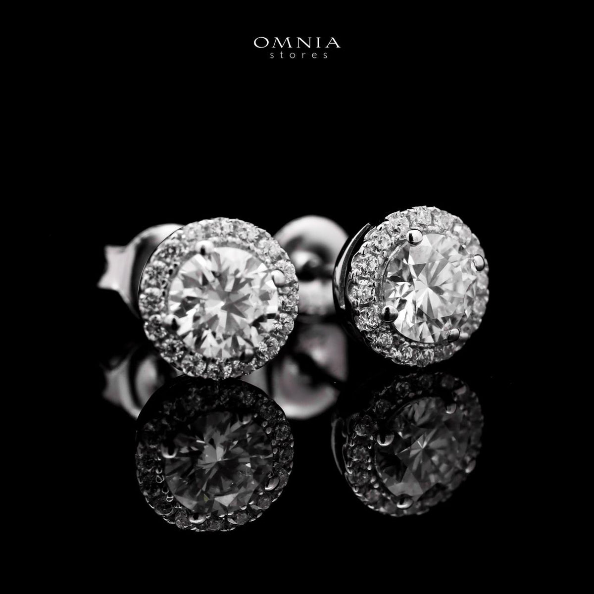 Basira Round Cut White Moissanite Stone Ring With GRA Certified High Quality in 925 Silver 5mm 0.5Ct - OMNIASTORES UAE