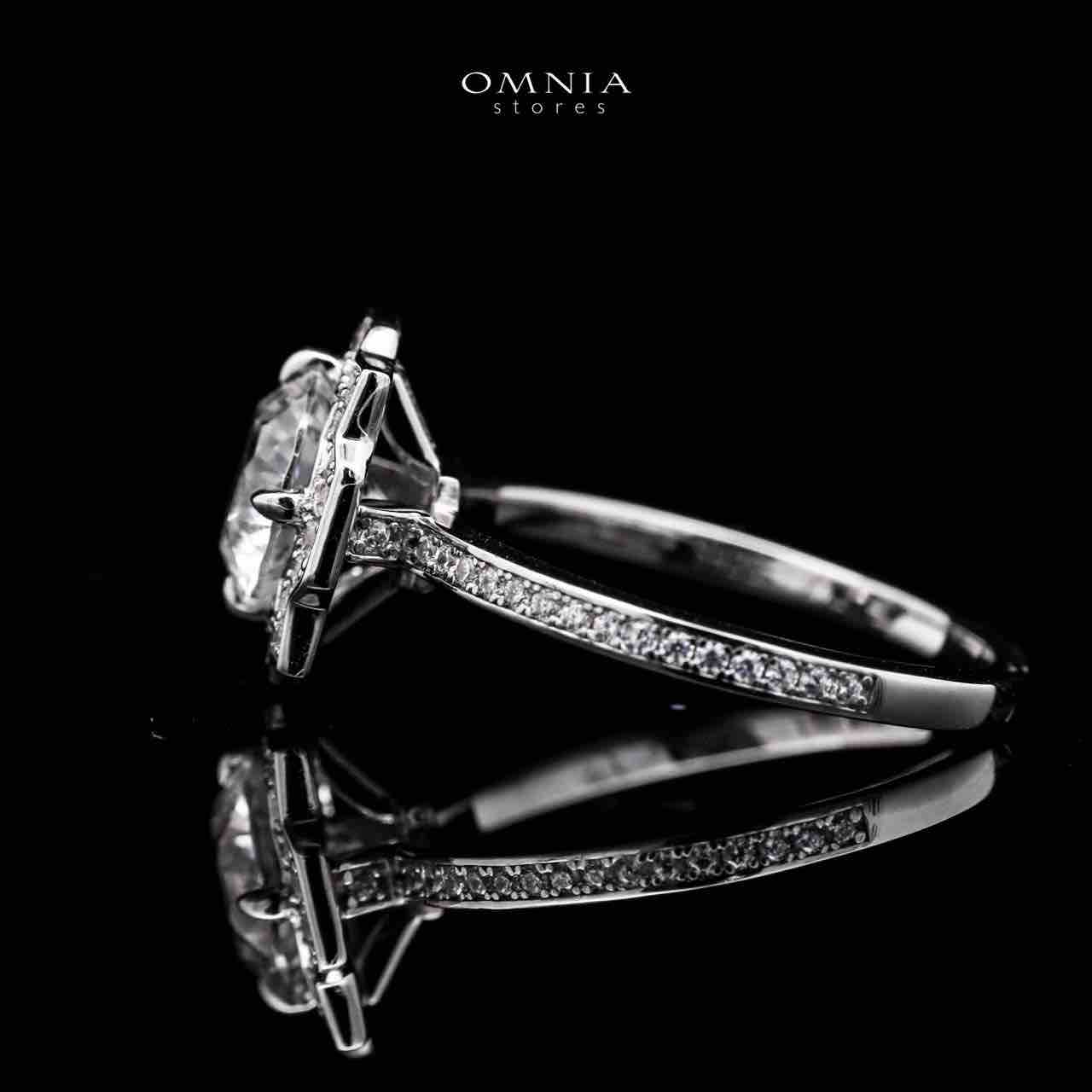 Omnia Shahira 1.75 Carat Ring 92.5 Silver High Quality Simulated diamonds - OMNIASTORES UAE