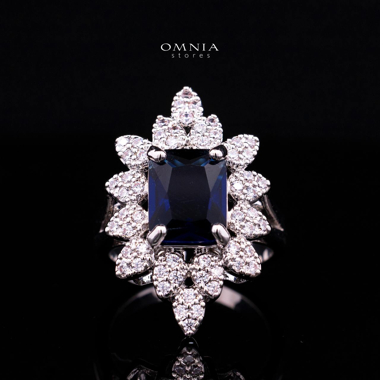 Blair Blue Luxury Bridal Full Set in High Quality Simulated Diamonds