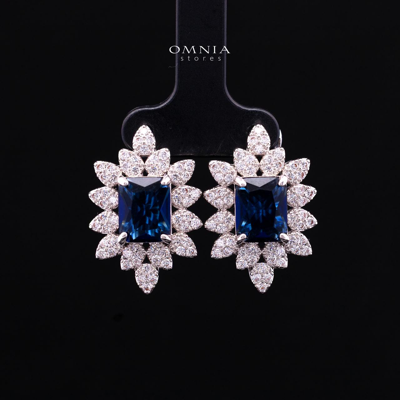 Blair Blue Luxury Bridal Full Set in High Quality Simulated Diamonds