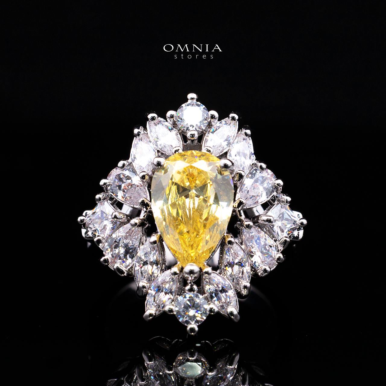 Suhana Yellow Bridal Full Set in High Quality Simulated Diamonds