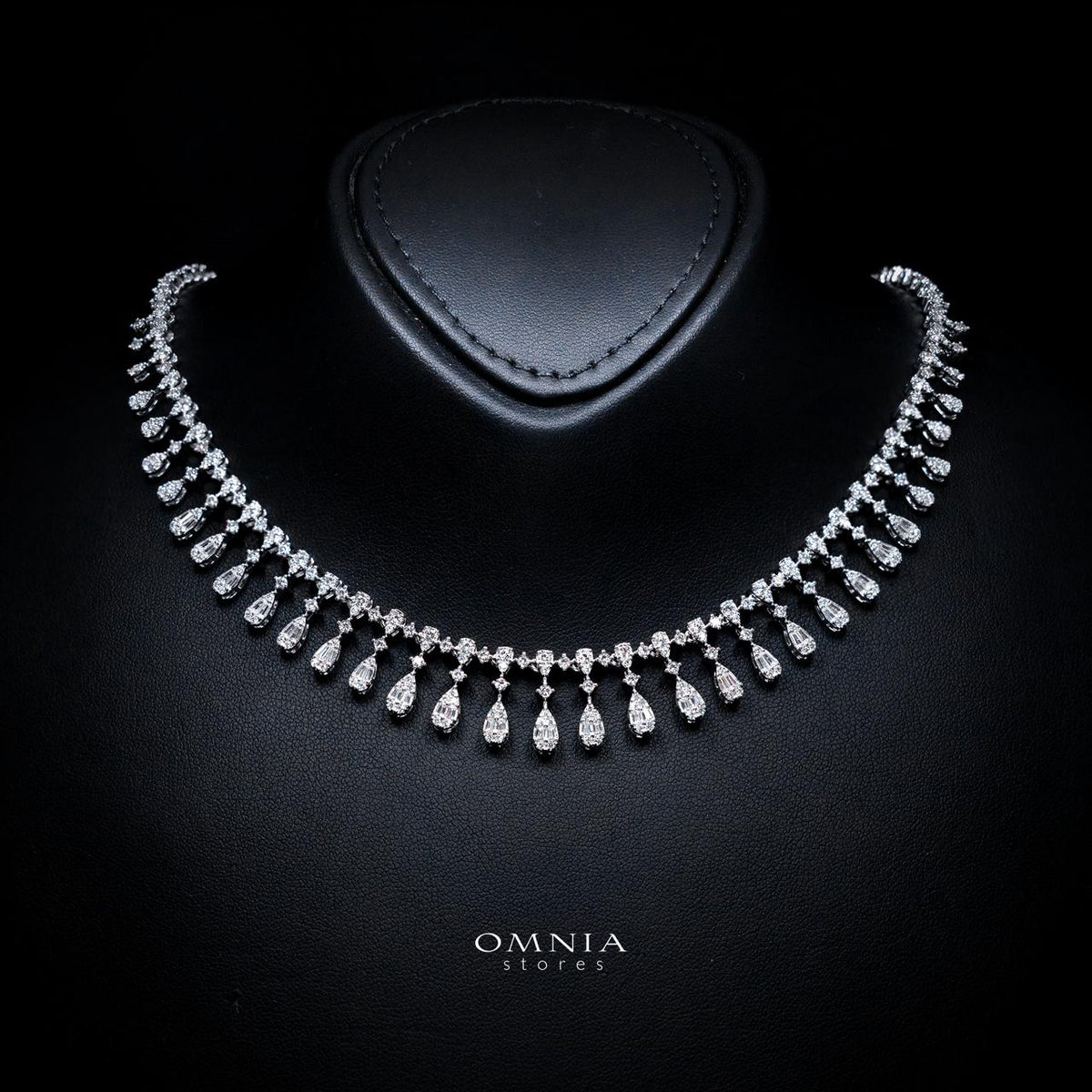 Madeline White Luxury Bridal Full Set with High-Quality Simulated Diamonds – Rhodium Plated