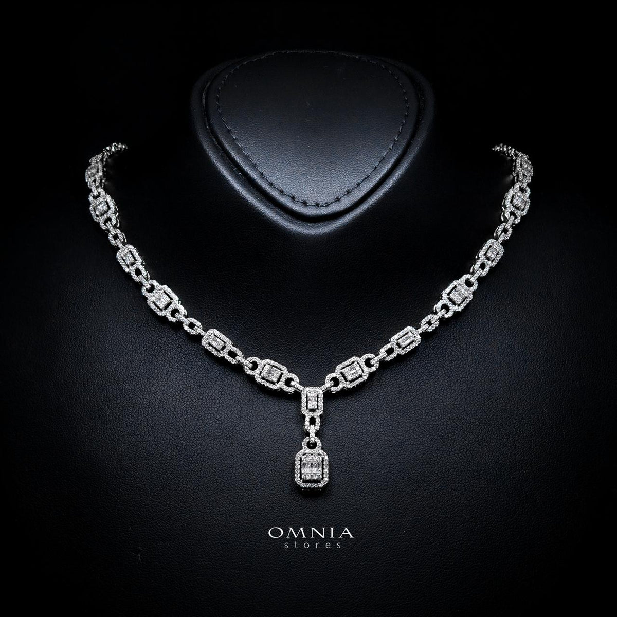 Sindy White Luxury Bridal Full Set with High-Quality Simulated Diamonds – Rhodium Plated