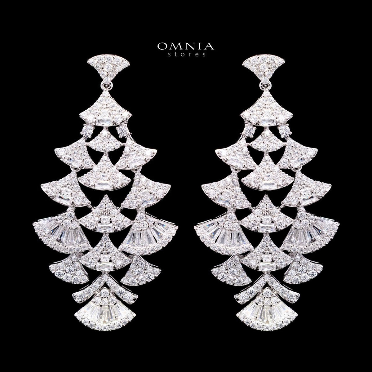Jemila Luxury Bridal Full Set with High-Quality Simulated Diamonds – Rhodium Plated