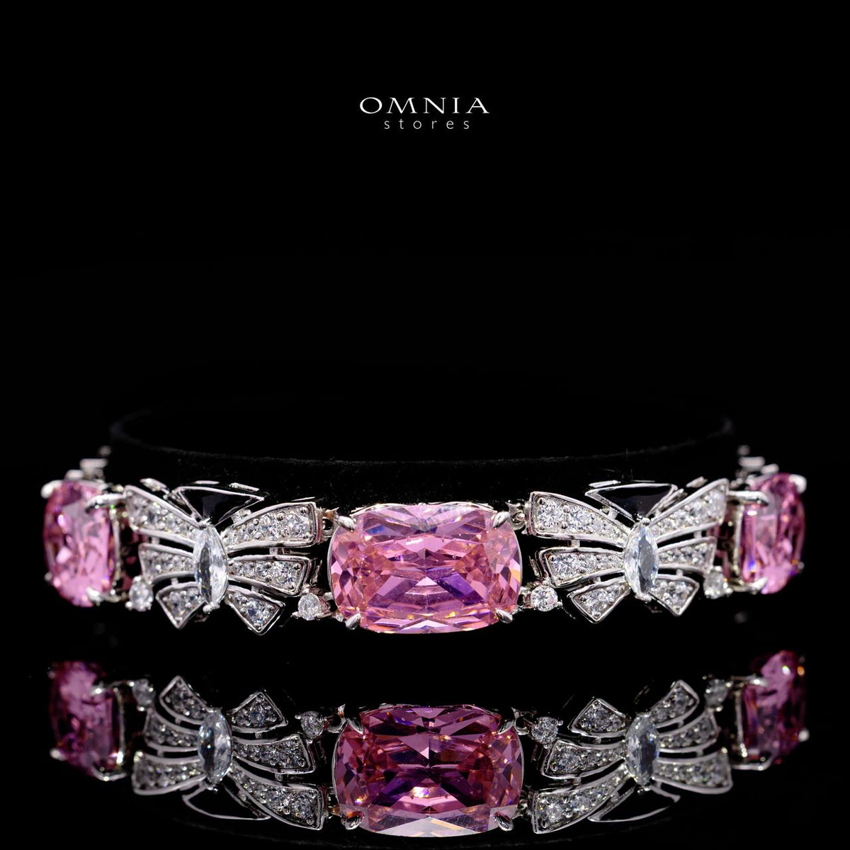Kenzy Multicolor Luxury Bridal Full Set with High-Quality Simulated Diamonds – Rhodium Plated