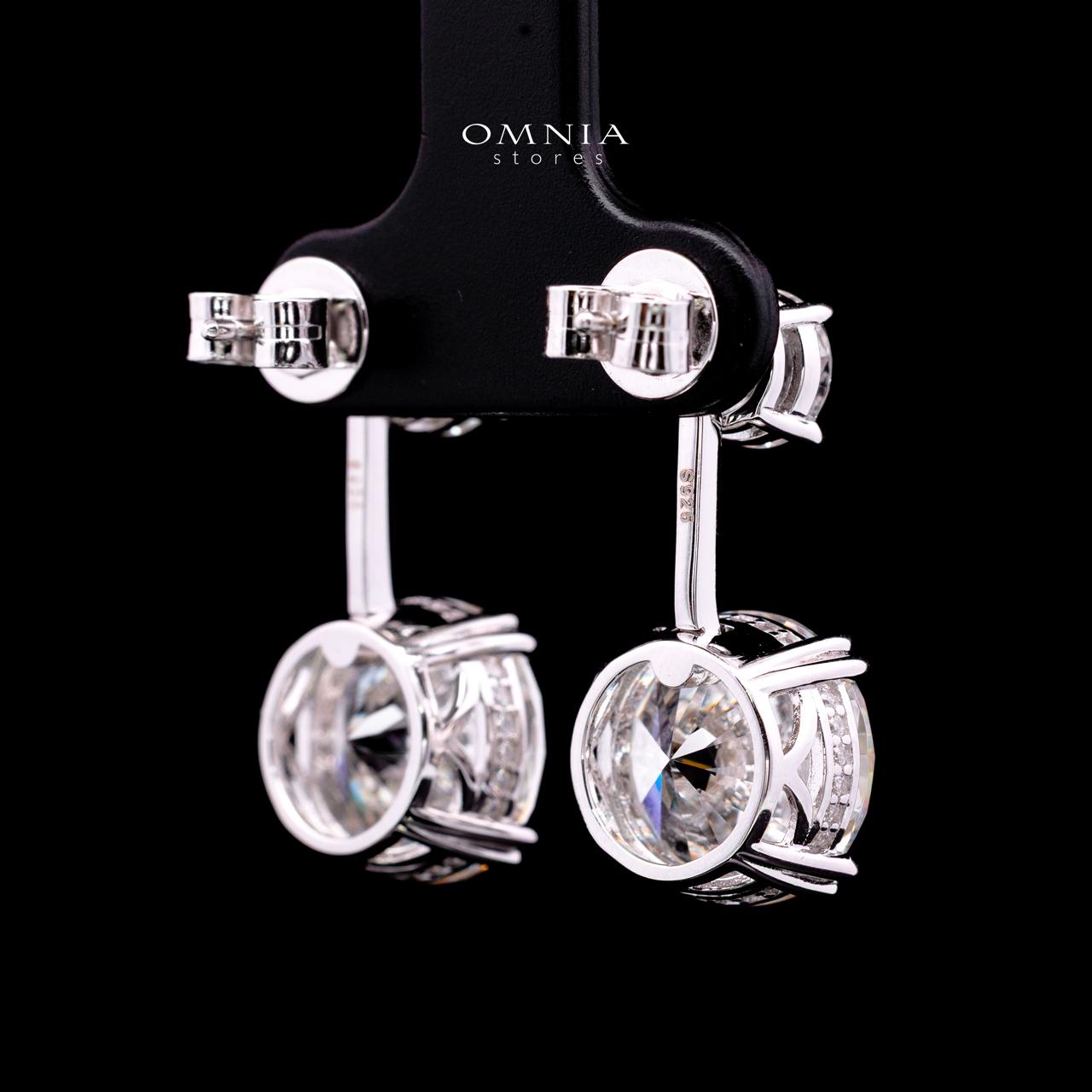 Tessa Earring with Certificate, High-Quality Premium Simulated Diamonds in 925 Sterling Silver