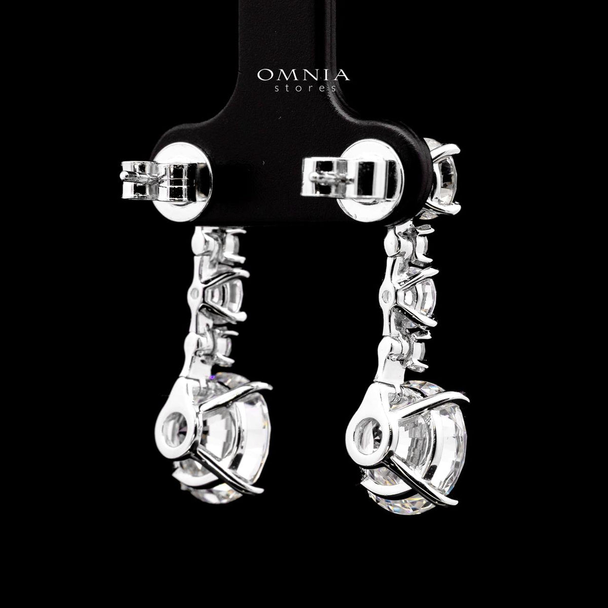 Kaliyah Earring with Certificate, High-Quality Premium Simulated Diamonds in 925 Sterling Silver