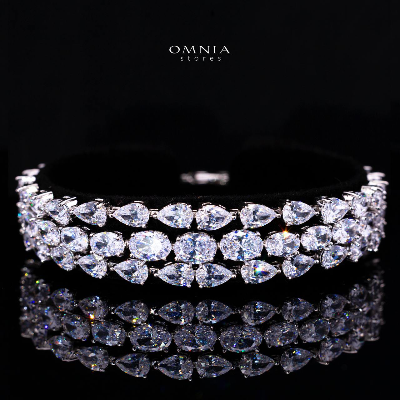Raneefa White Luxury Bridal Full Jewelry Set with High-Quality Premium Simulated Diamonds